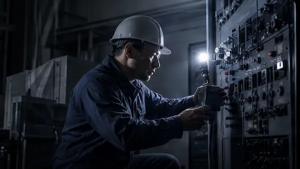 Maintenance lighting scene